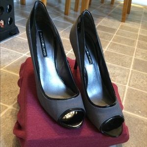 Two-Toned Peep-Toe Bandolino Heels